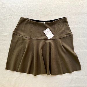 Free People Army Green Mini Skirt Size L